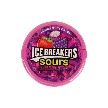 Ice Breakers Sugar-Free Mints & Sours – 24 Pack Case (8ct per Pack)