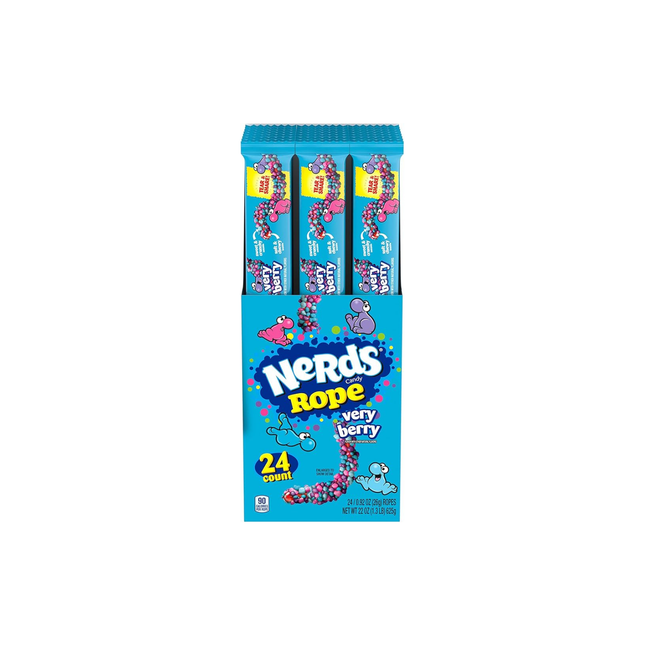 Nerds Rope – 12ct Display Pack (Rainbow &amp; Very Berry)
